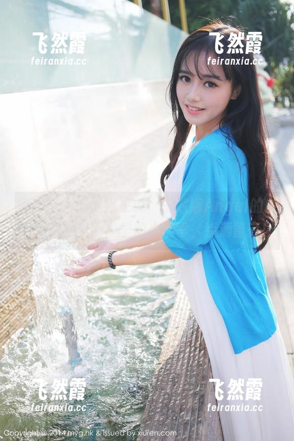 美媛馆 - 对于我来说，田芯娜Angel的白色写真就是网盘里的小确幸，点滴留存！