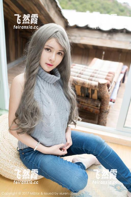 魅妍社 - 私拍黄歆苑，粉色能让她这么好看？图集里的我觉得有点上头了。